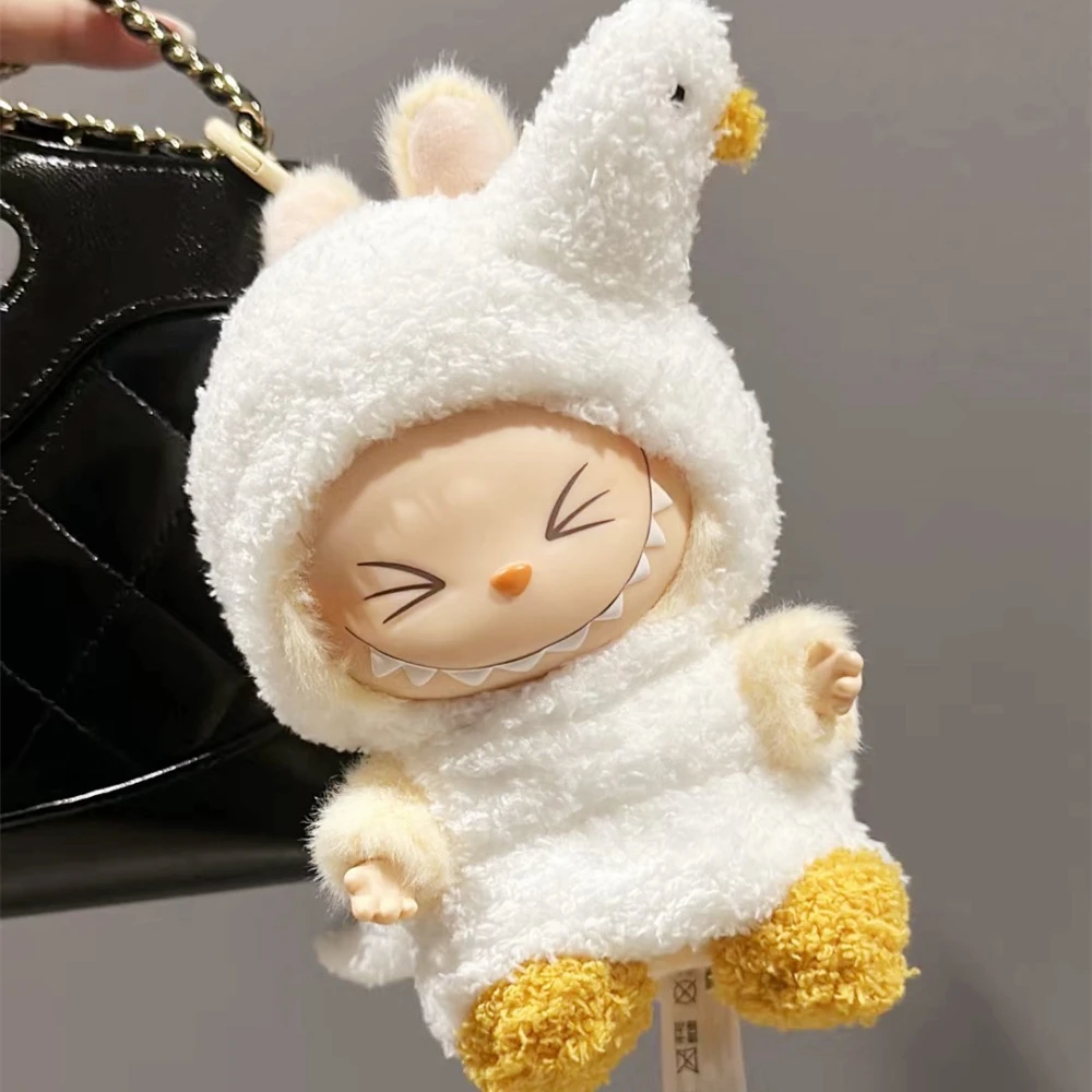 Vêtements de courses en peluche, accessoires de tenue pour Kpop coréen, Exo Labubu V1 V2, poupées idole, oie, dinosaure, macaron, cadeau de vêtements