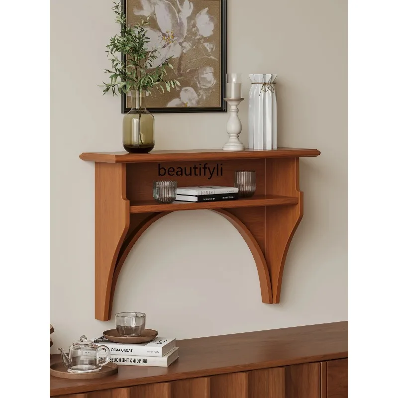 A003 Corridor ultra-narrow medieval entrance table, entrance cabinet, storage table decoration against the wall