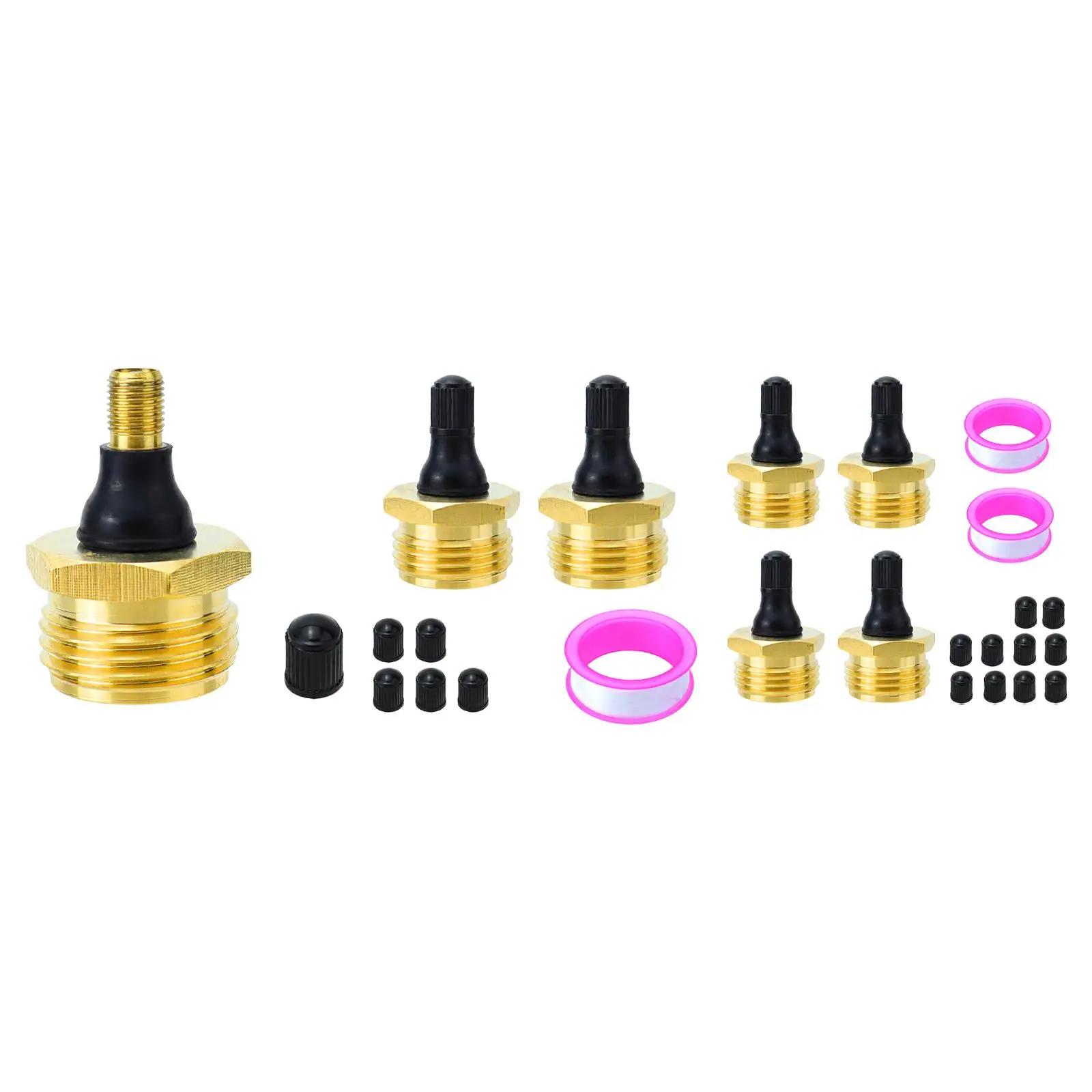 RV Brass Blow Out Plug Accessories Winterized Blow Adapter for Garden Campers Antifreeze Sprinkler Systems Boats Motorhomes