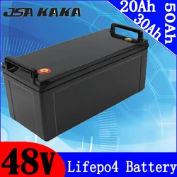 Batteria 48V 48V 20AH 30AH 40AH 50AH LiFePO4 batteria al litio ferro fosfato con 1000W 2000W BMS per bici elettrica EV Golf Cart