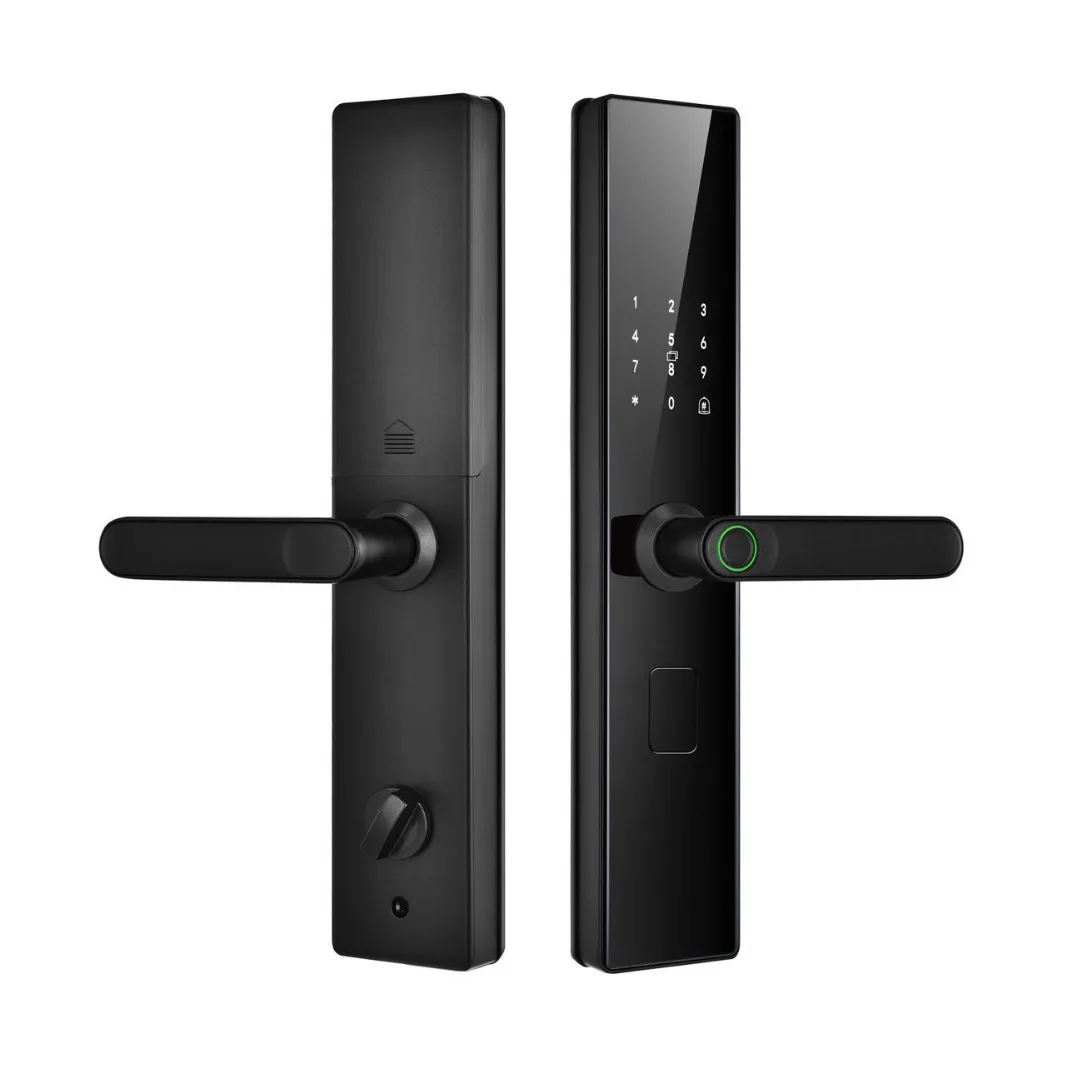 Easy-to-install outdoor passcode replaceable smart lock with Type-C charging port for apartment and home use