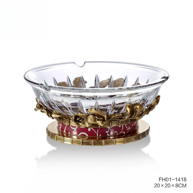 

Crystal glass ashtray creativity, ashtray ornament