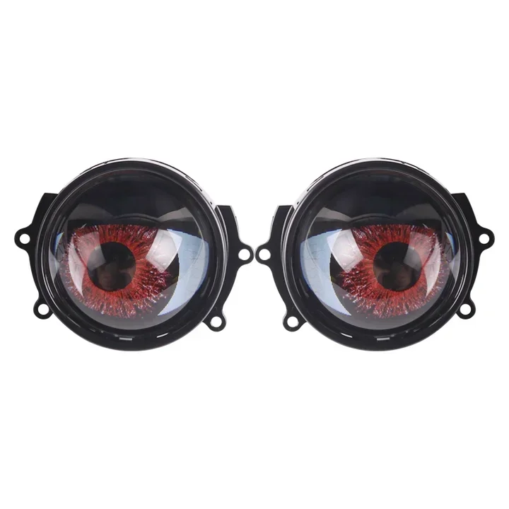 New design 3-inch Blinking Devil Eyes Led Projector Modified Car Headlights With Lens Cover 12V WIFI Control