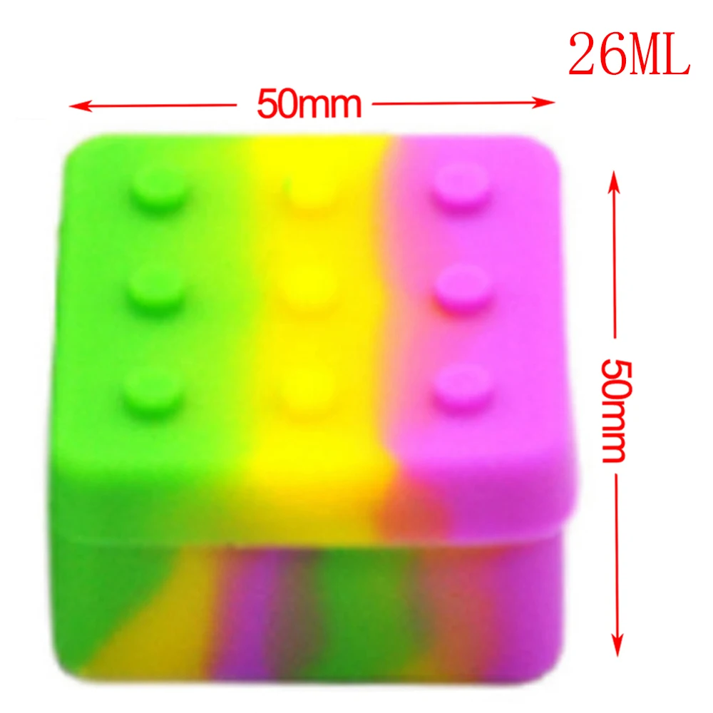 실리콘 항아리 오일 항아리 분할 케이스, 페이스 크림 케이스, 메이크업 병, 흡연 액세서리, 26ml, 10 개