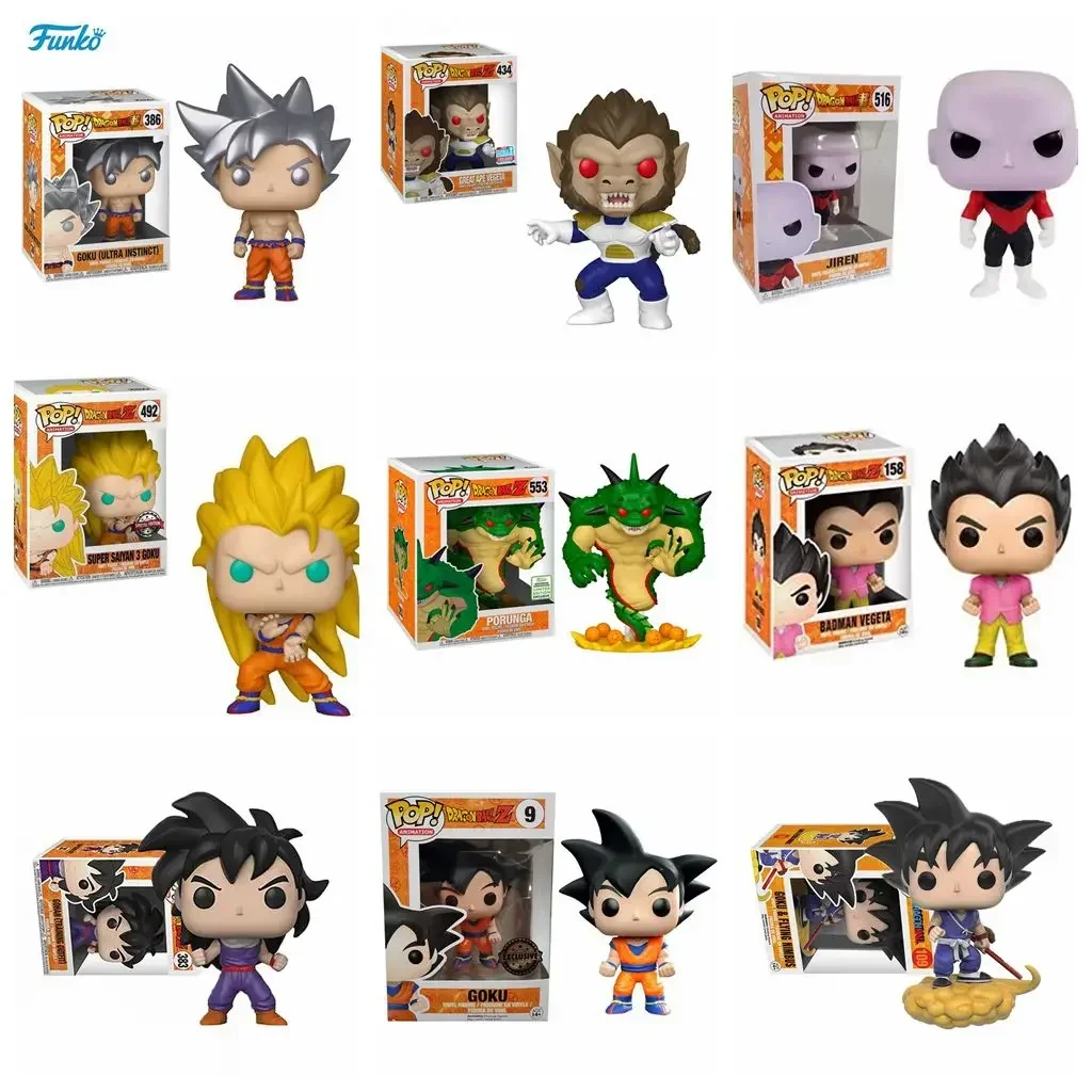 Funko Dragons Ball Dead Yamcha PORUNGA SUPER SAIYAN GOKU Golden FRIEZA GREAT VEGETA Виниловая фигурка Коллекционная модель игрушки