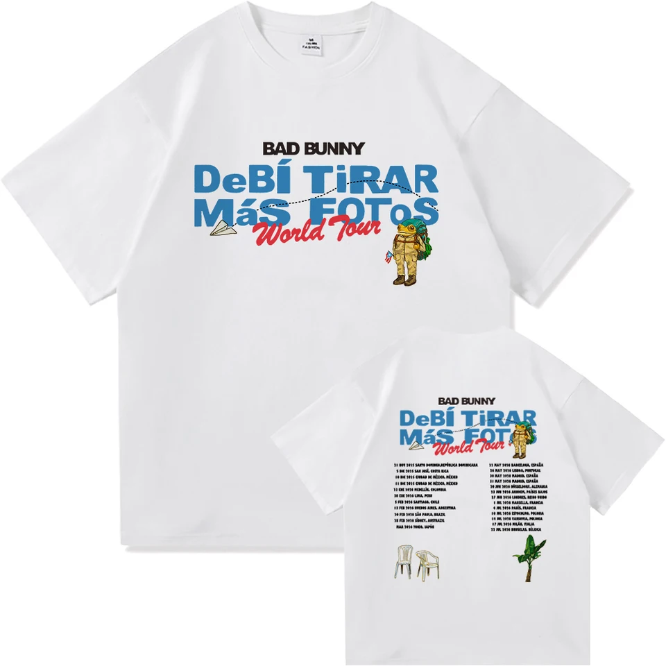 Bad Bunny DTMF World Tour 2025-2026 TShirt Men/women Clothing