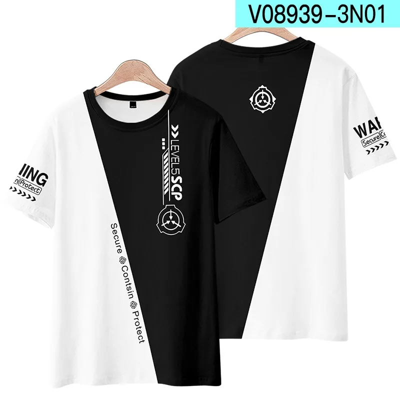 Scp Foundation 3D T Shirt Women Men Unisex Summer Fashion Short Sleeve Tshirt Graphic Tees Streetwear Cosplay Anime Clothes