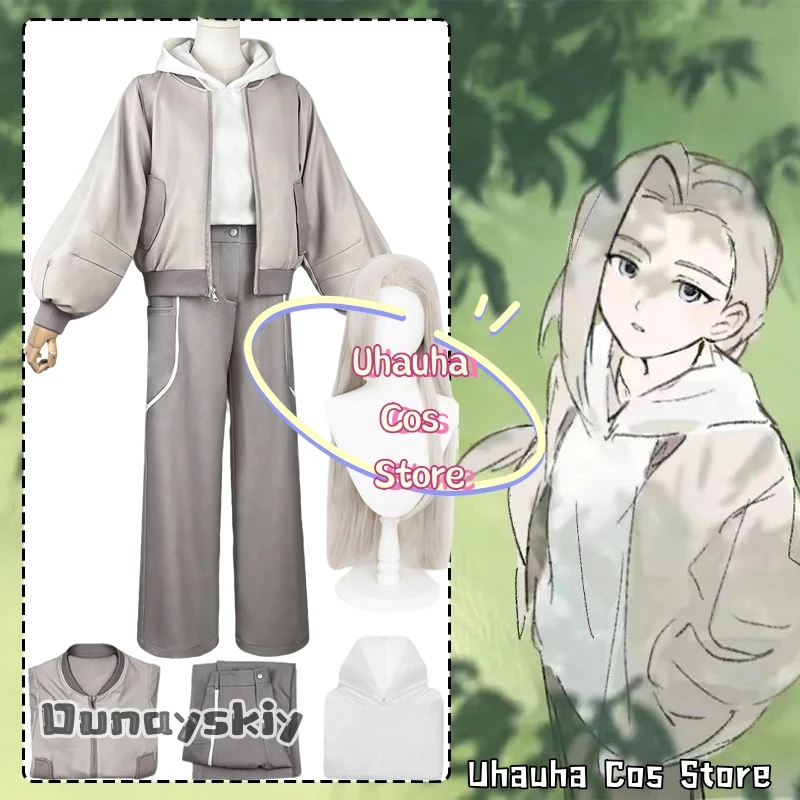 

Anime The Legend of Hei 2 Cosplay LU YE Costume Uhauha Cos@Retro Flight Jacket Women Oversize Baseball Coat Halloween Disguise