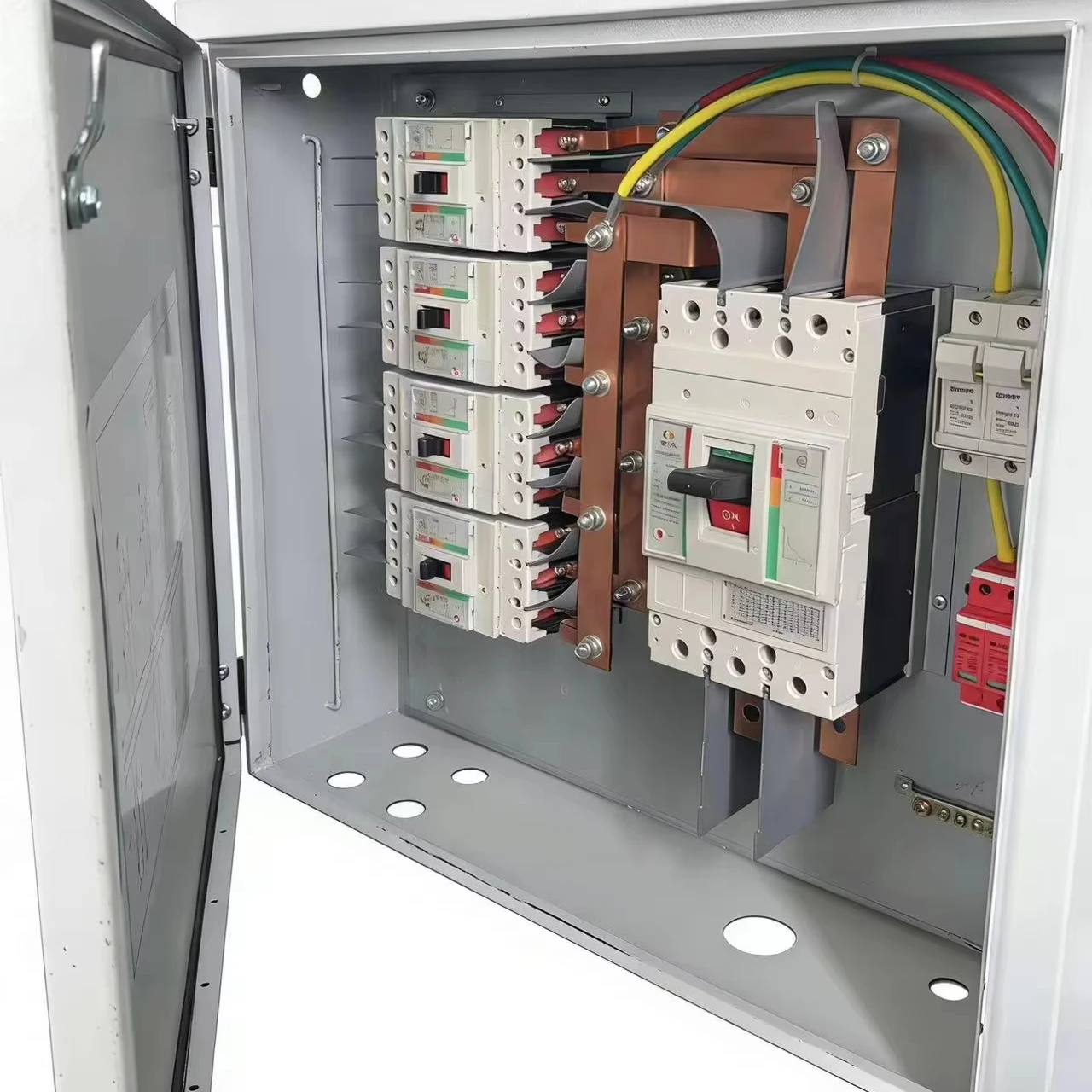 Protection Copper Conductors 315A PV Combiner Box with Lightning  IP54 Rated 1000V 99.99%