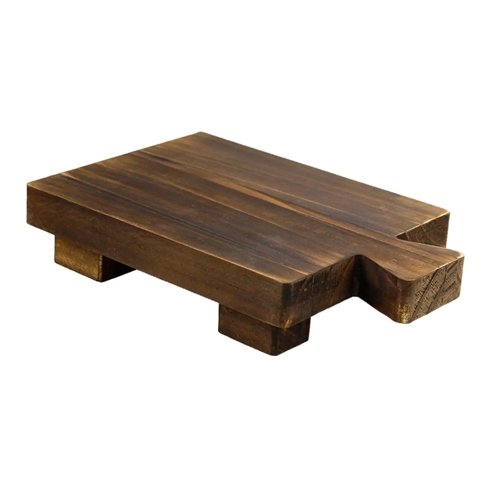 Wooden Pedestal Wooden Soap Holder for Tabletop Bathroom Countertop