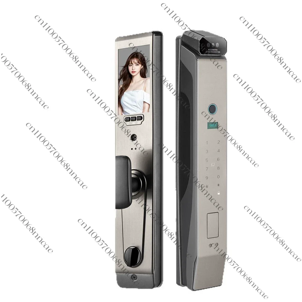 

3D facial recognition intercom monitoring fingerprint lock fully automatic password lock electronic intelligent lock capture