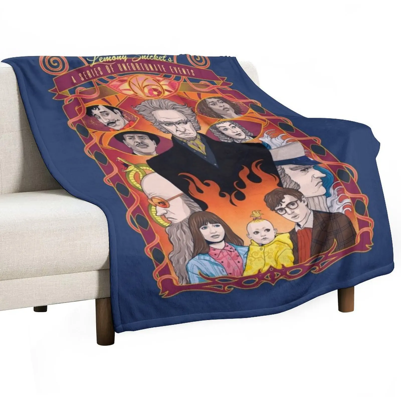 

A Series of Unfortunate Events Throw Blanket Soft Warm Blanket Gift for Men Women Adults