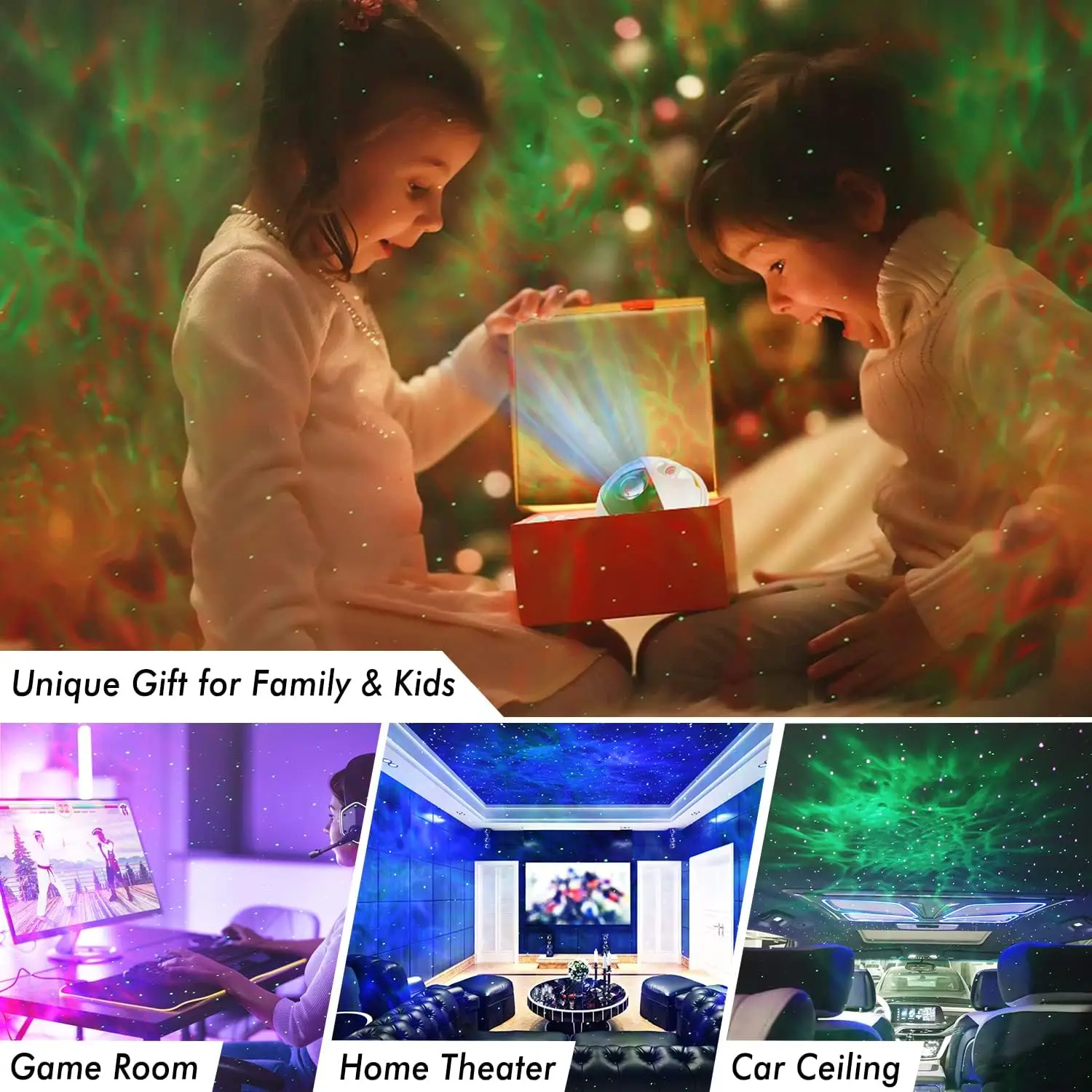 Galaxy Light Projector Gift Kids Adults Astronaut Night Light Bedroom Room Star Ceiling Decoration Night Lamp
