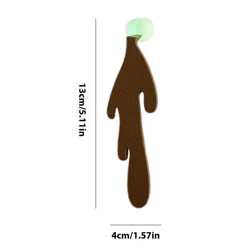 Caneca de café derramada única, Marcador engraçado para leitura, Bonito