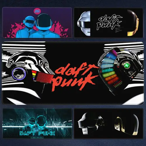 Alfombrilla de escritorio Daft Punk, alfombrilla grande para ratón, accesorios de escritorio de velocidad, alfombrilla de ratón Xxl para Gamer 900x400, alfombrillas de escritorio para juegos, cojín para mesa