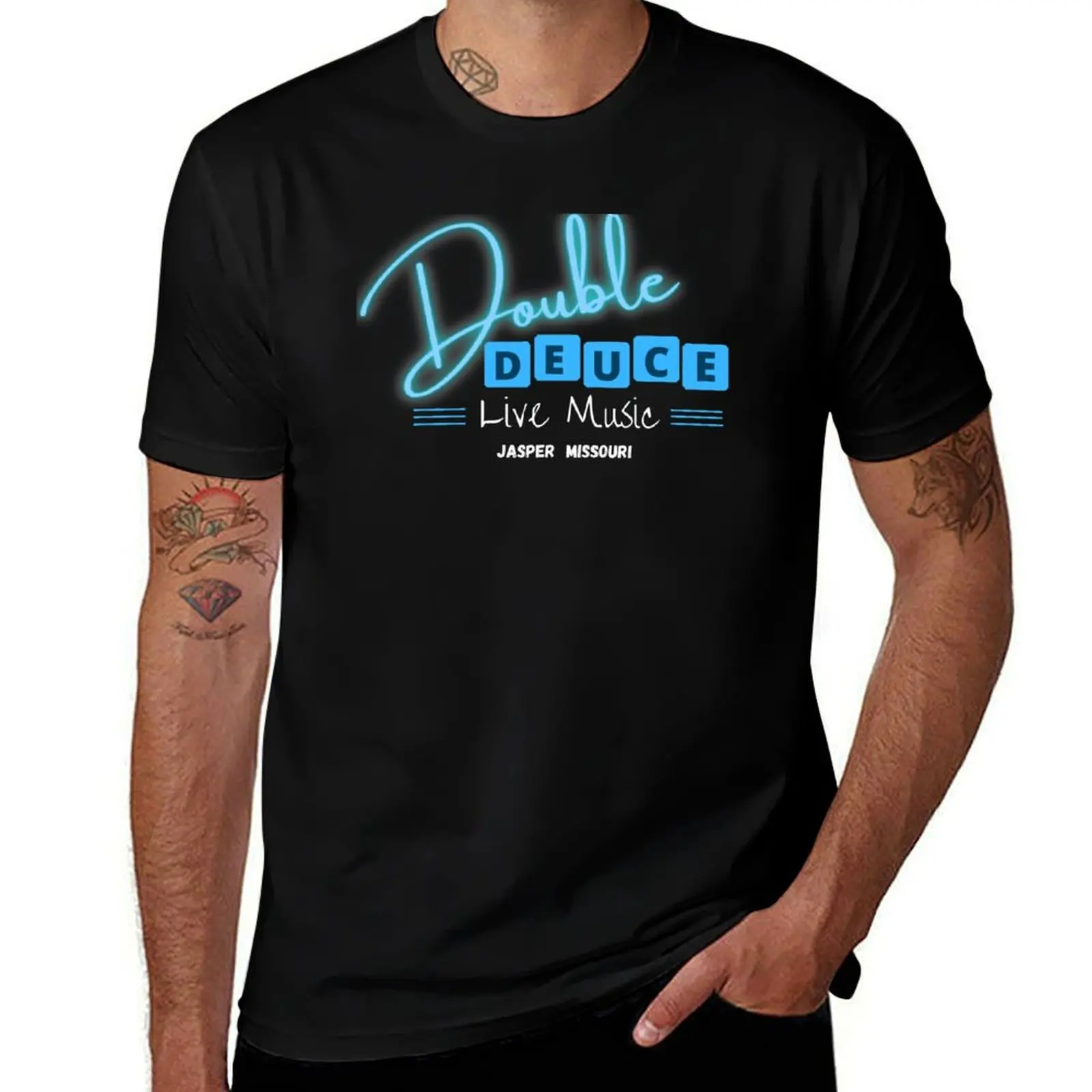 Vintage Double Deuce Shirt T-Shirt Creative Graphic Tee Shirt T-Shirt