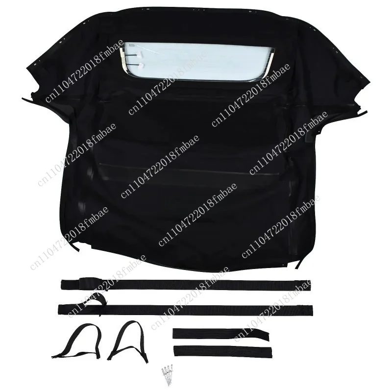 AP03 Black S2000 Convertible Soft Top with Heated Glass HS-399BLK-TW for 2002-2009 Models