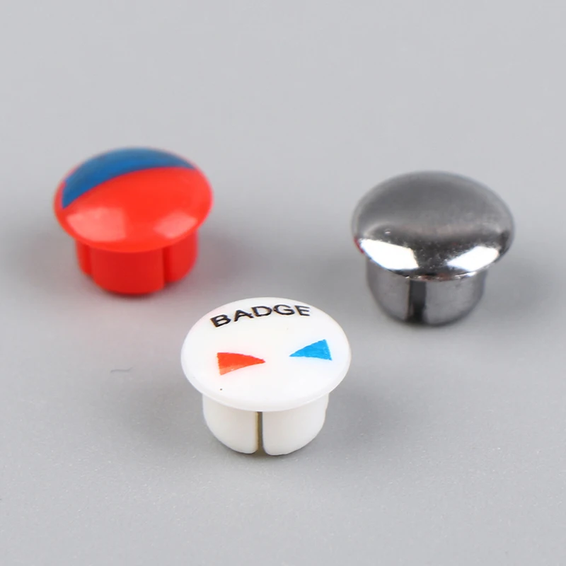 10pcs Faucet Handle Accessories Fixing Screw Handle Hot And Cold Water Sign Switch Red And Blue Label Decorative Cover