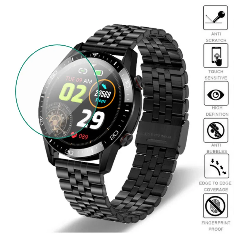 5pcs TPU Soft Clear Protective Film Smartwatch Cover For KALOSTE 2021 New 454*454 Screen Smart Watch Protector Accessories