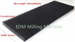 Milling Flexible Engraver Machine Part Protective Flat Accordion Bellows Cover 130mm-300mm For CNC Mill Tool