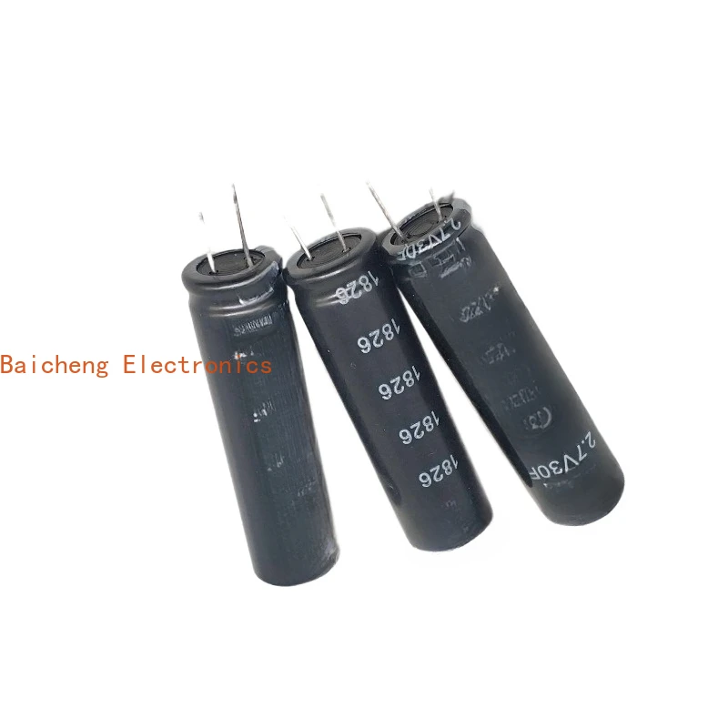 10PCS 2.7V30F Capacitor 30F 2.7V volume 12 * 46mm