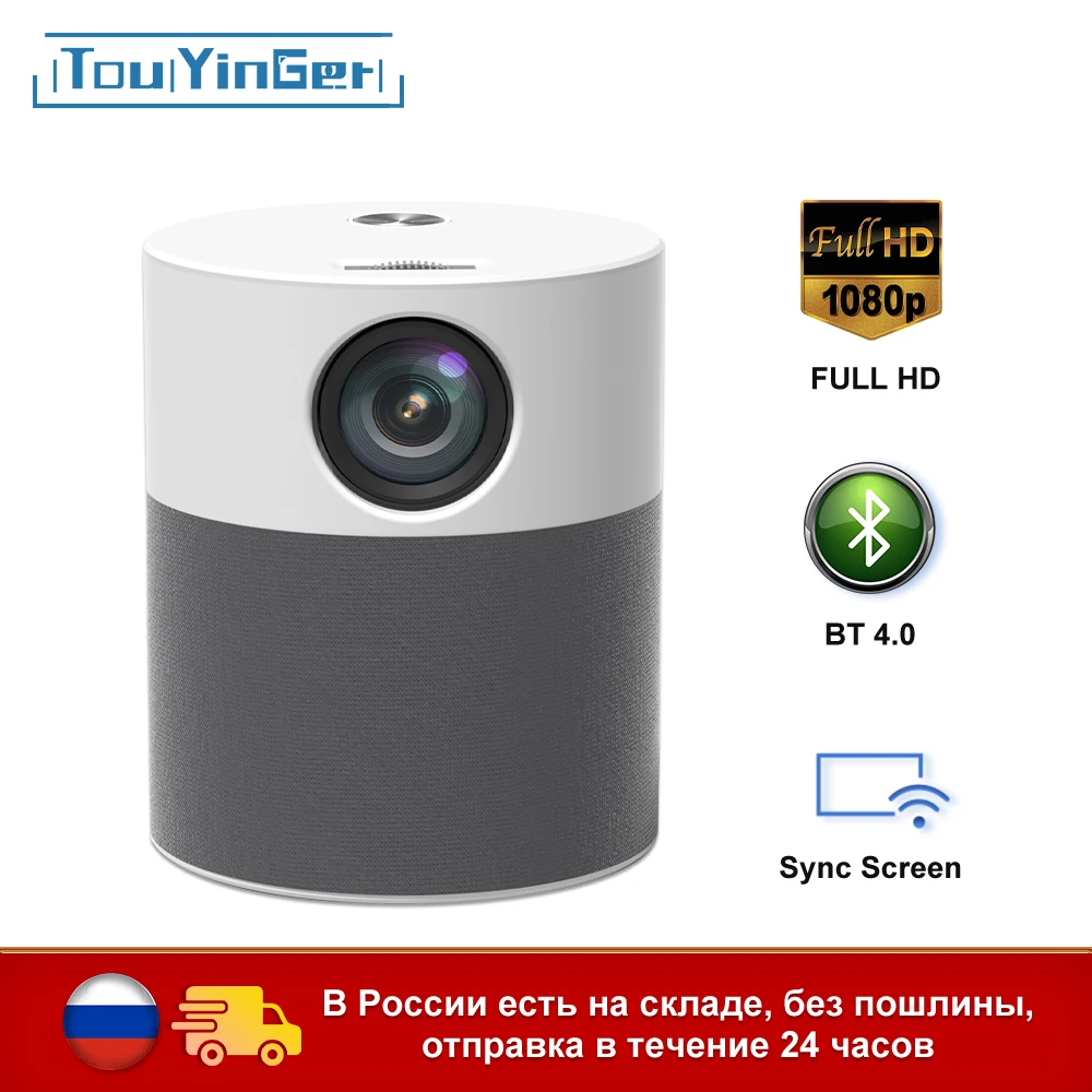 

Everycom Touyinger T9 Native Full HD Projector Portable 1080P Beamer Home Theater Video Movie(Android 9 WIFI Blutooth Keystone)