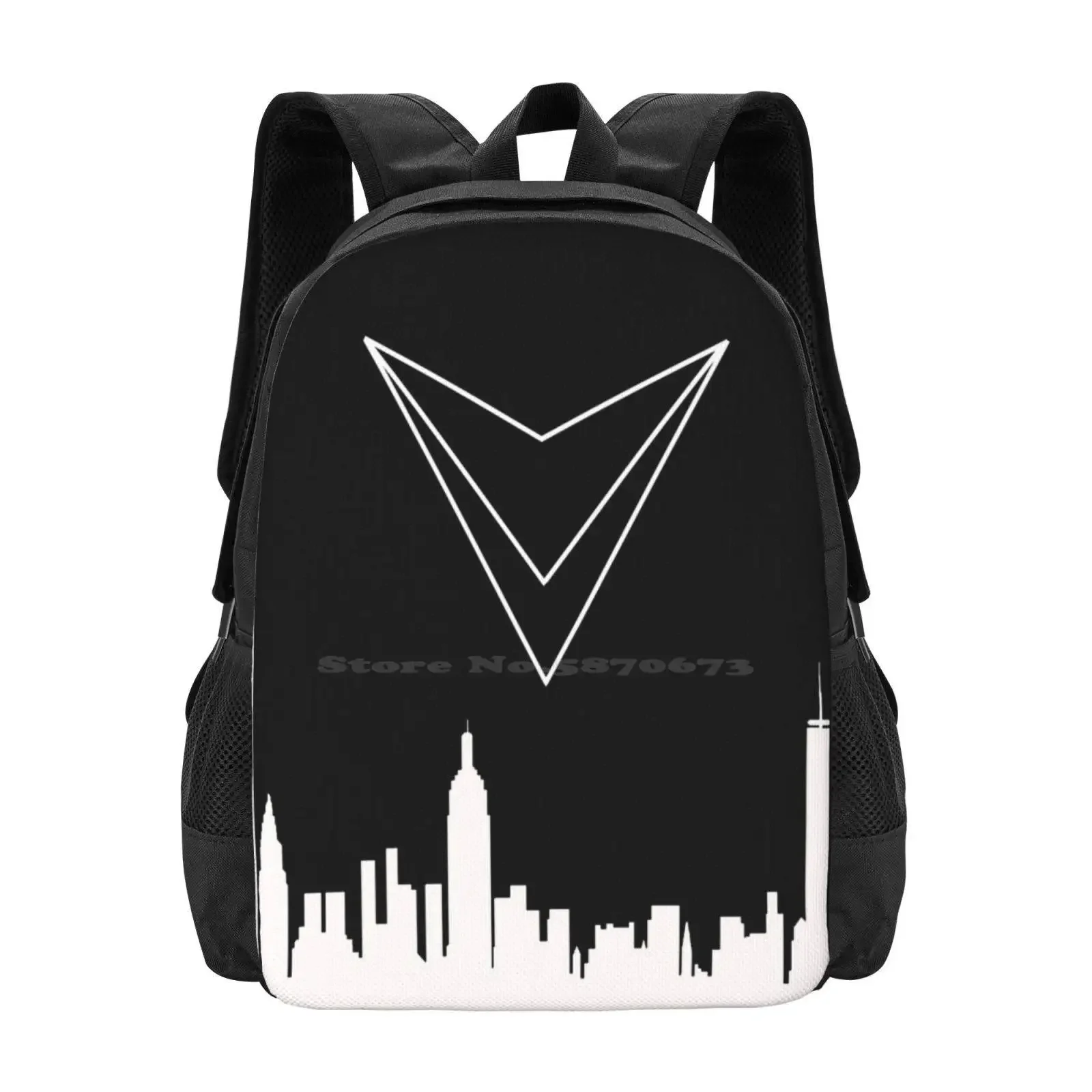 

Vitality Building Silhouette 3d Print Design Backpack Student Bag Building Storror Team Farang Parkour Team Vitality