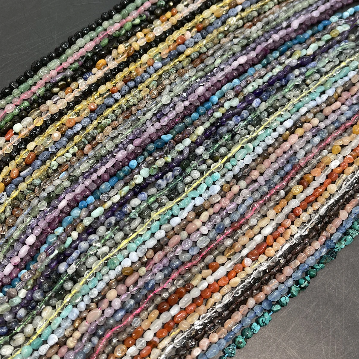 DIY-Steinperlen, natürliche Aquamarin-/Turmalinperlen für die Schmuckherstellung, DIY-Halsketten, Armbänder, Ketten, Ohrringe, Accessoires – Detail 3