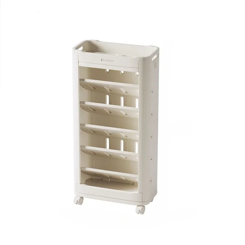 7-story Nordic Movable Bookshelf Office File Magazine Book Storage Rack Home Study Graffiti Storybook Disorderly Sorting Rack