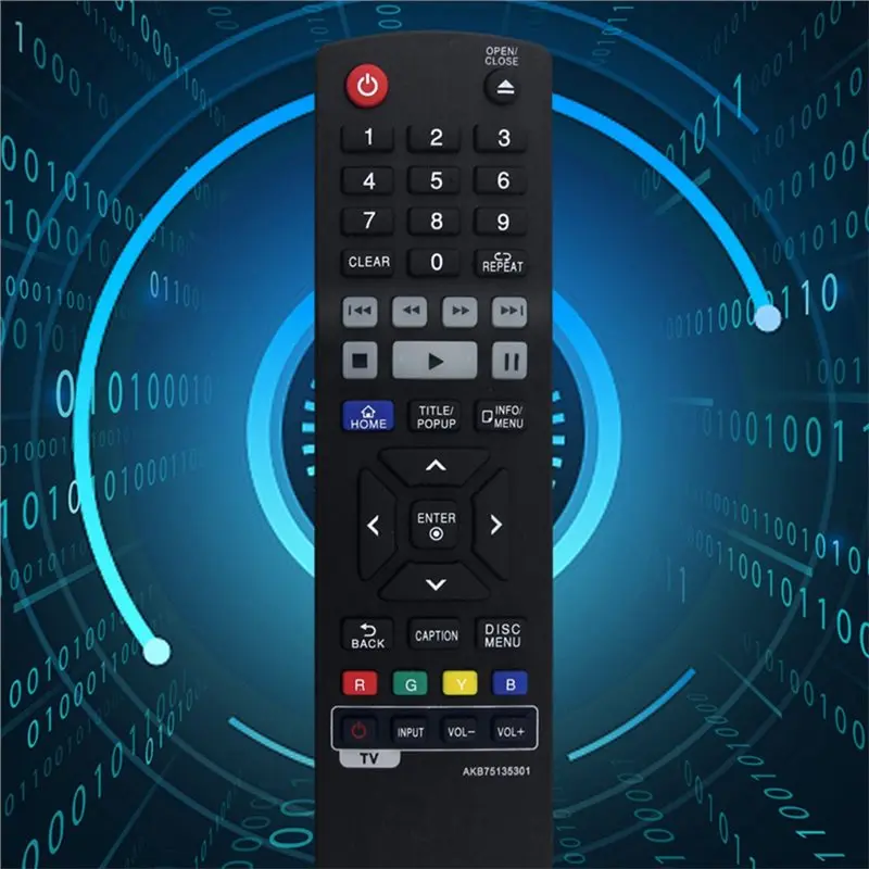 A31T AKB75135301 Remote Control Replacement for Bluray Disc Player BPM33 BPM55 BP440 BP530, Durable ABS Black