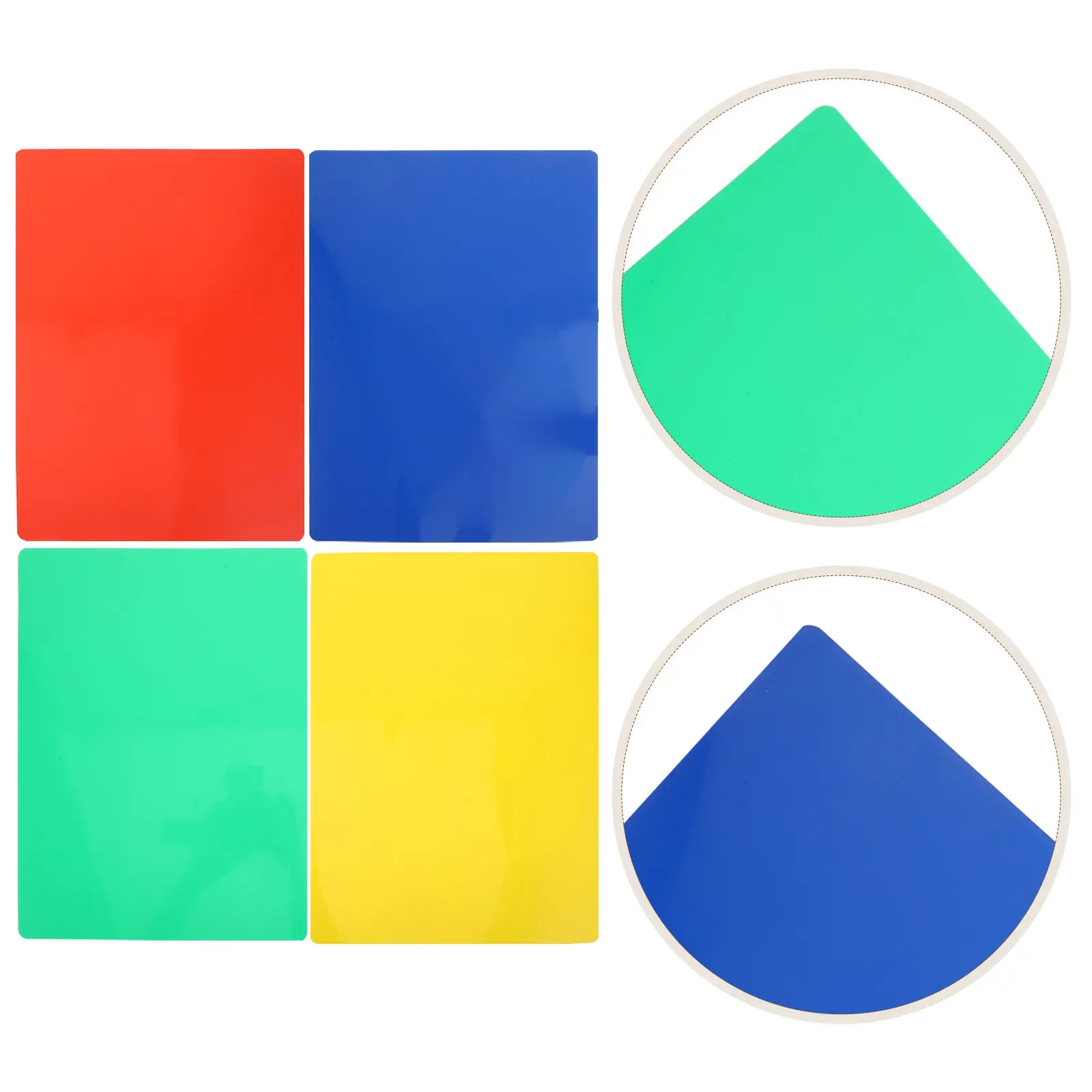 8Pcs Writing Boards Smooth Surface Plastic Reusable Exam Boards 14x10 Multipurpose Writing Pads Note Taking for Students Office