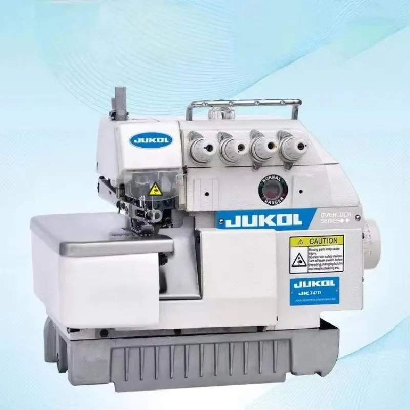 Industrial Flat-Bed Electric Overlock Sewing Machine New Three-Thread Four-Thread Five-Thread Equipment Metal Motor Core