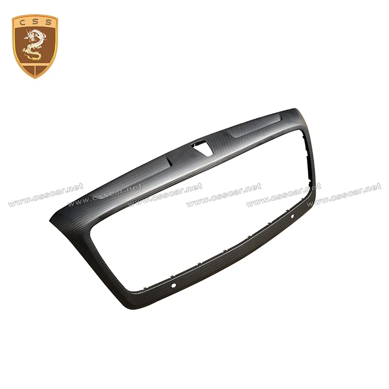 New MSY Style Upgrade Carbon Fiber Original Car Grilles Mesh for Bentley Flying Spur Racing Grid Auto Replace Tunning Accessory - view 4