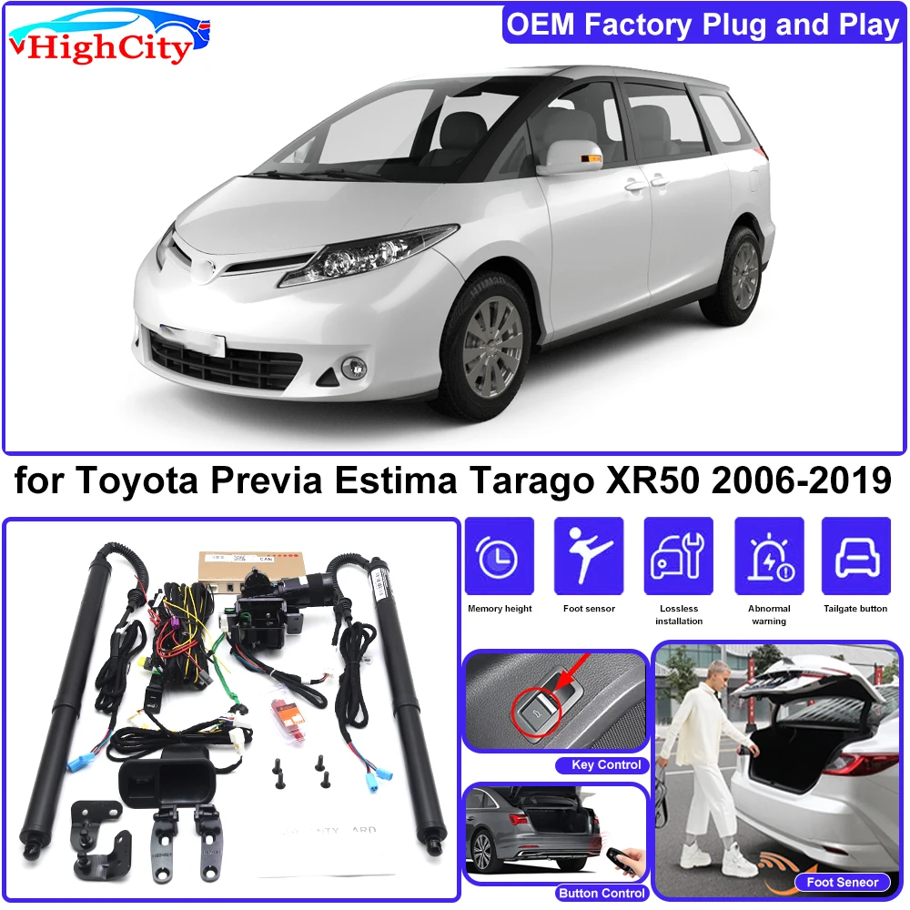 Highcity for Toyota Previa Estima Tarago XR50 2006-2019 OEM Lifting Kit Trunk Electric Tail Gate Lift Powered Tailgate Liftgate