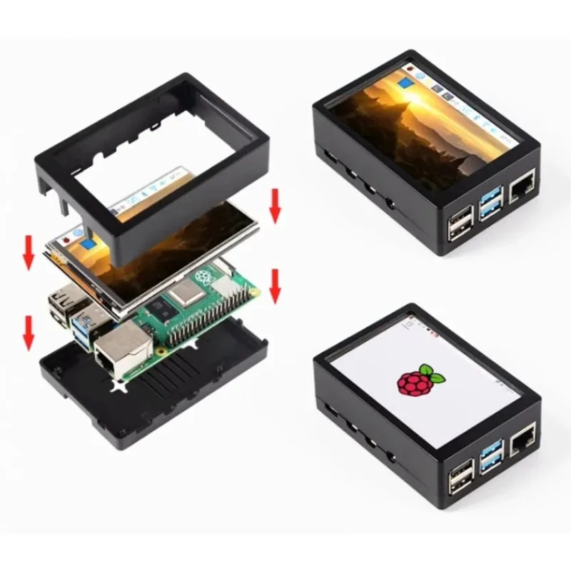 

Подходит для 3,5-дюймового сенсорного экрана MHS, высокоскоростного корпуса рассеивания тепла SPI 5/4B