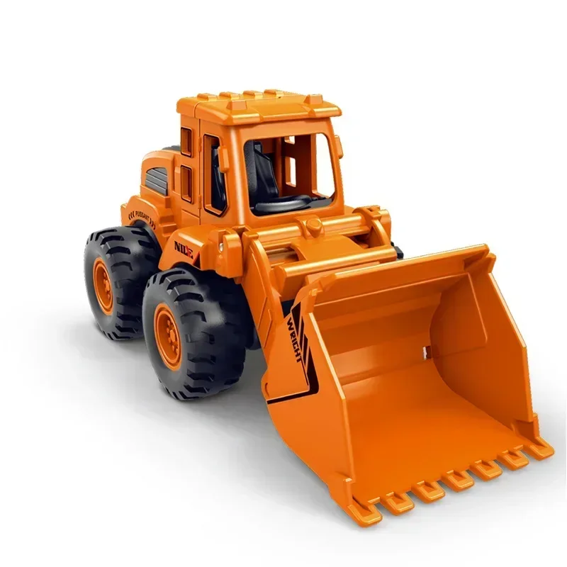 Children\'s Inertia Car Simulation Engineering Vehicle Toys Excavator Bulldozer Road Roller Boy Toy Car Children Birthday Gifts