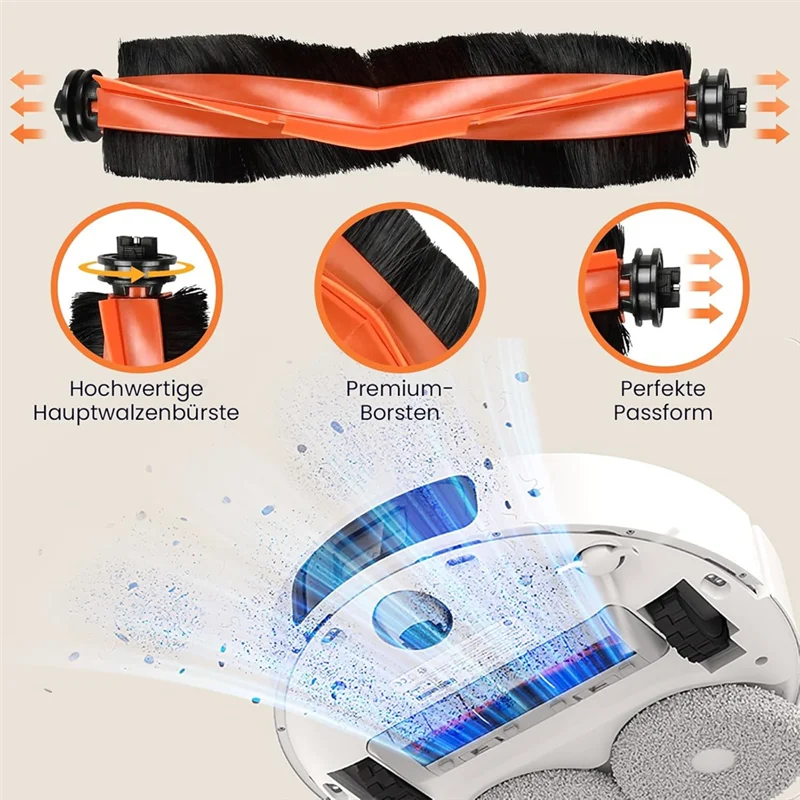

For Xiaomi X20+ / X10+,Fordreame L10 / L10s Vacuum Cleaner Parts Main Side Brush HEPA Filters Mop Cloth Dust Bags