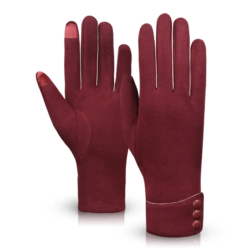 Female Autumn Winter Warm Gloves Full Finger Warm Gloves Women Cotton Touch Screen Gloves Cycling gloves