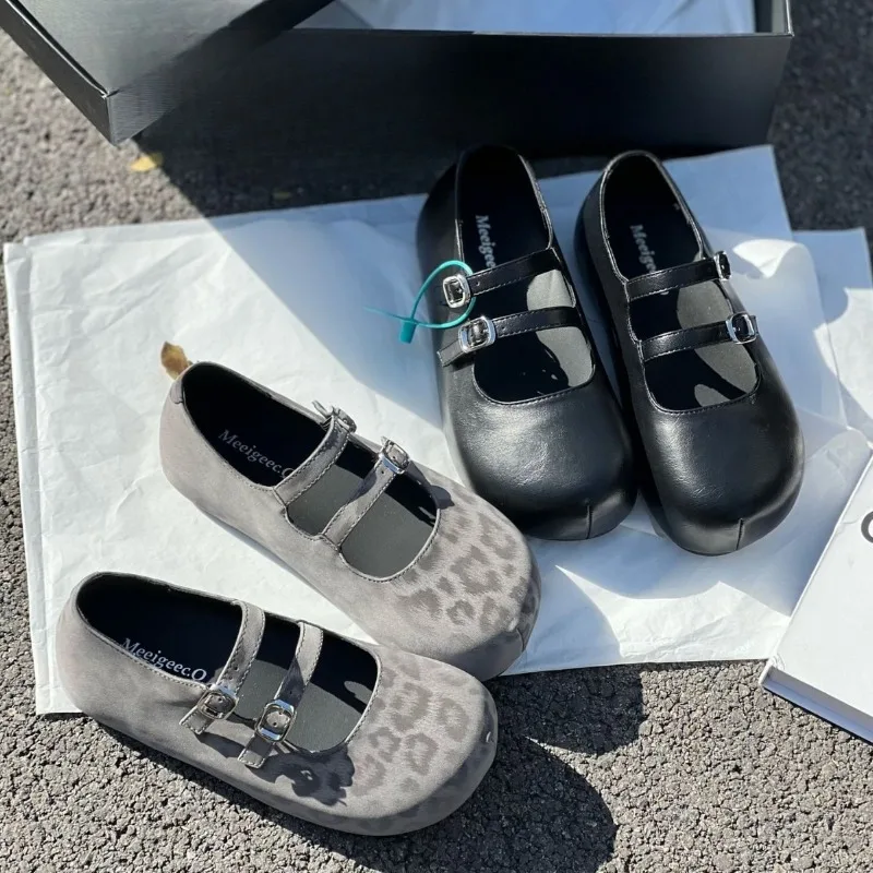 

New Women Mary Jane Shoes Exquisite Round Head Casual Shoes for Woman Fashion Shallow Platform Shoe Designer Shoes Zapatos Mujer