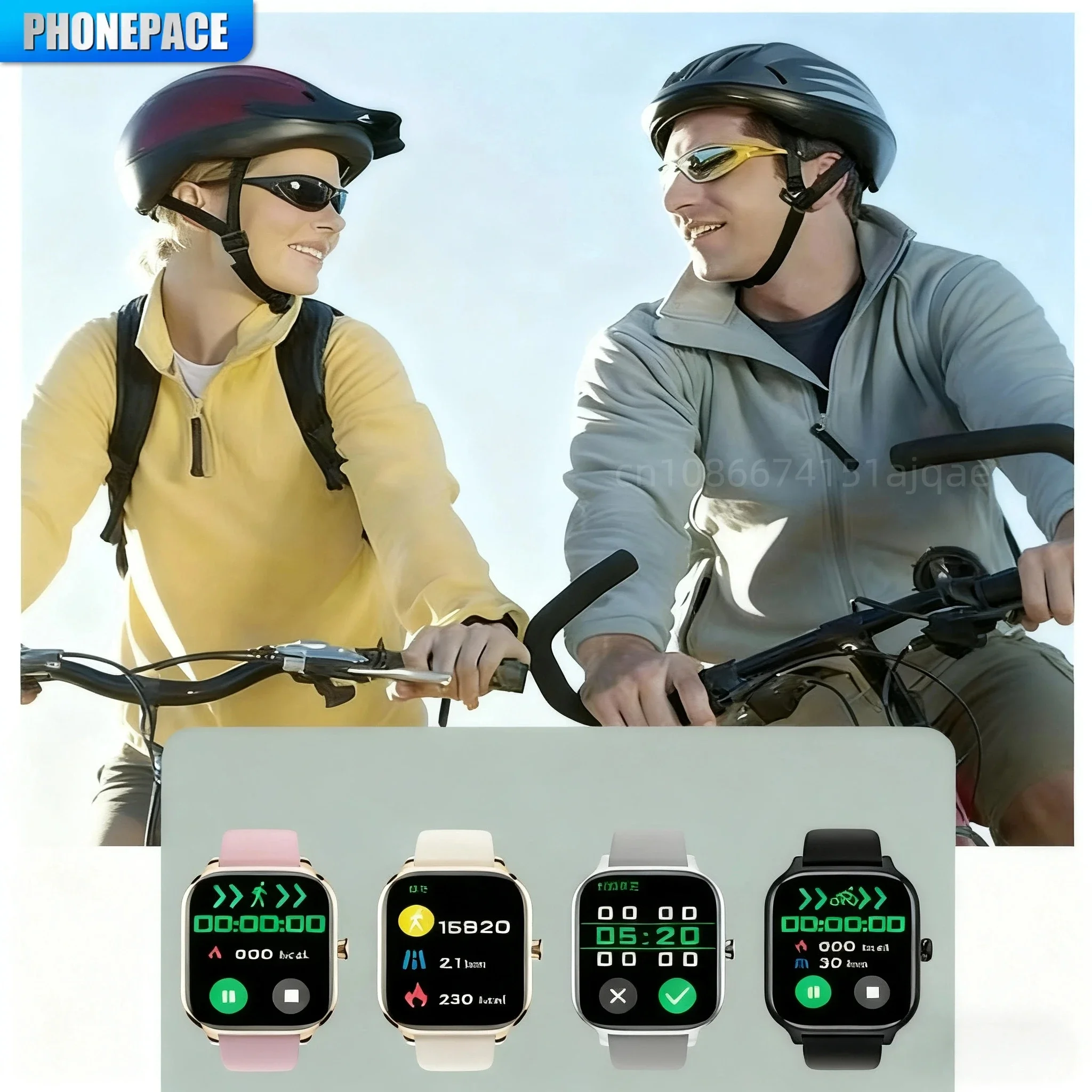 PHONEPACE H9 Intelligente Uhr Bluetooth Anruf Fernfotografie Schlafüberwachung Mehrere Sportmodi Herzfrequenz Blut