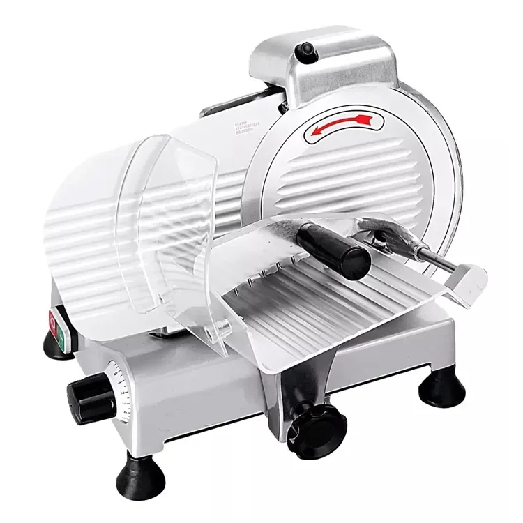 

10 Inch Hotel Restaurant Kitchen Catering Equipment Semi-automatic Commercial Use Electric Frozen Meat Slicer