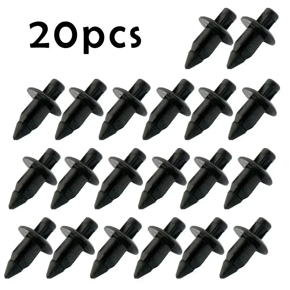 

20x Car 6mm Plastic Rivet Fairing Trim Panel Fastener Clips For Honda Suzuki Kawasaki Door Trim Panel Retainer Fastener Kit