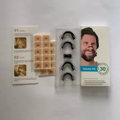 

Skin Safe Magnetic Nose Strips,Sport Nasal Dilator,Intake Breathing Nasal Strip Starter Kit Boost Oxygen Snore Reducing Aids