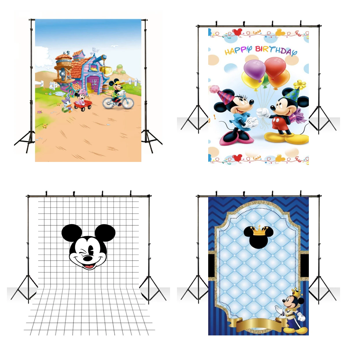 Mickey Photo Backdrop Background For Photography Baby Shower Birthday Party Decoration Props Supplies Banner Poster Photozone