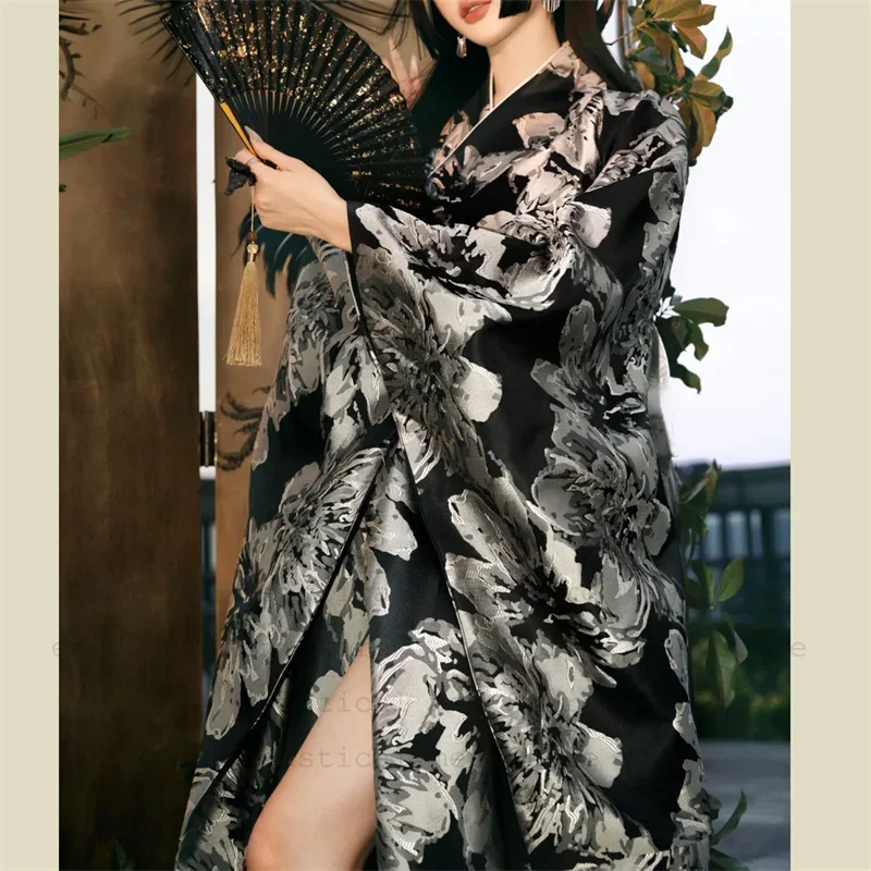 القوطية الظلام كيمونو Jigoku Shoujo Enma Ai فستان خادمة المرأة انمي ياباني تأثيري ازياء كيمونو RobeYukata الزي الرسمي #4