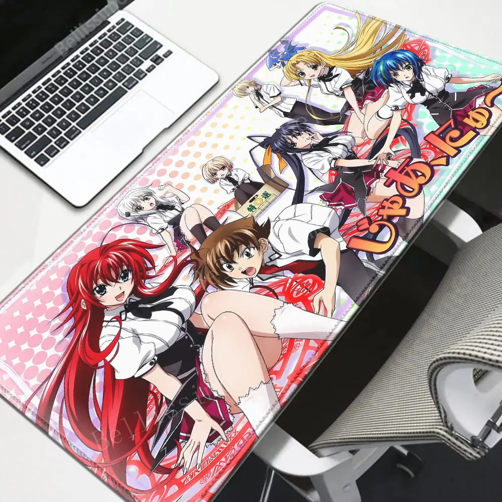 Anime Mouse Pad Gamer XXL Keyboard Mat Color School Uniform Group Girls Outdoor Green Tree Anime Office Gaming Home Desk
