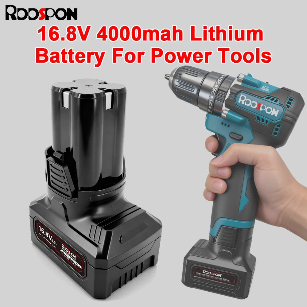 RDDSPON 16.8V Lithium Battery Universal Replaceable Electric Wrench Screwdriver Electric Drill Tool Rechargeable Lithium Battery