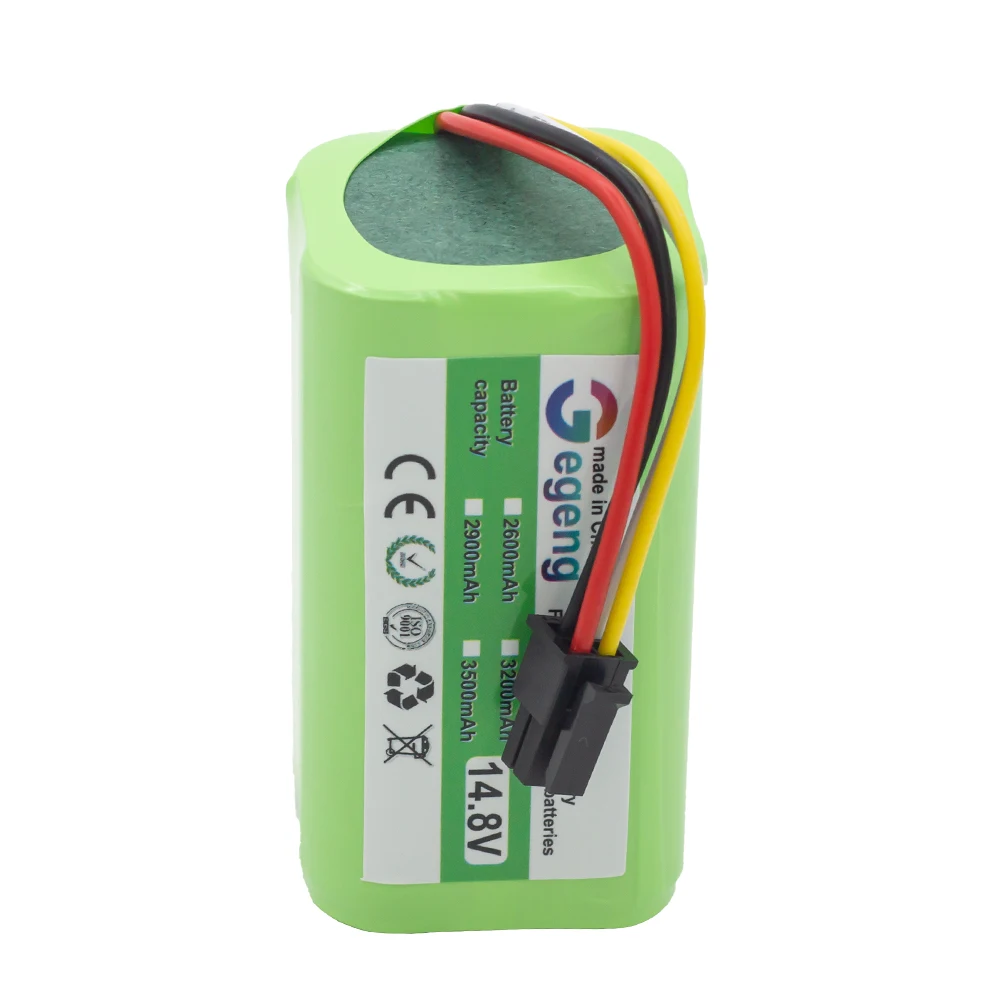 Gegeng 14.8v/14.8v 4s1p 2600mah bateria aspirador de pó para midea i5 / i5 extra/i5 jovem/i9 olho robô aspirador de pó bateria