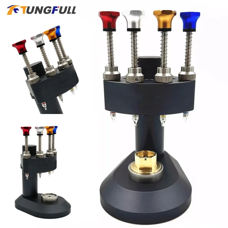 

LHO105-4 Прецизионный 4-контактный инструмент для настройки стрелки часов, ручной прижим для часов, инструмент для установки иглы для ремонта часов