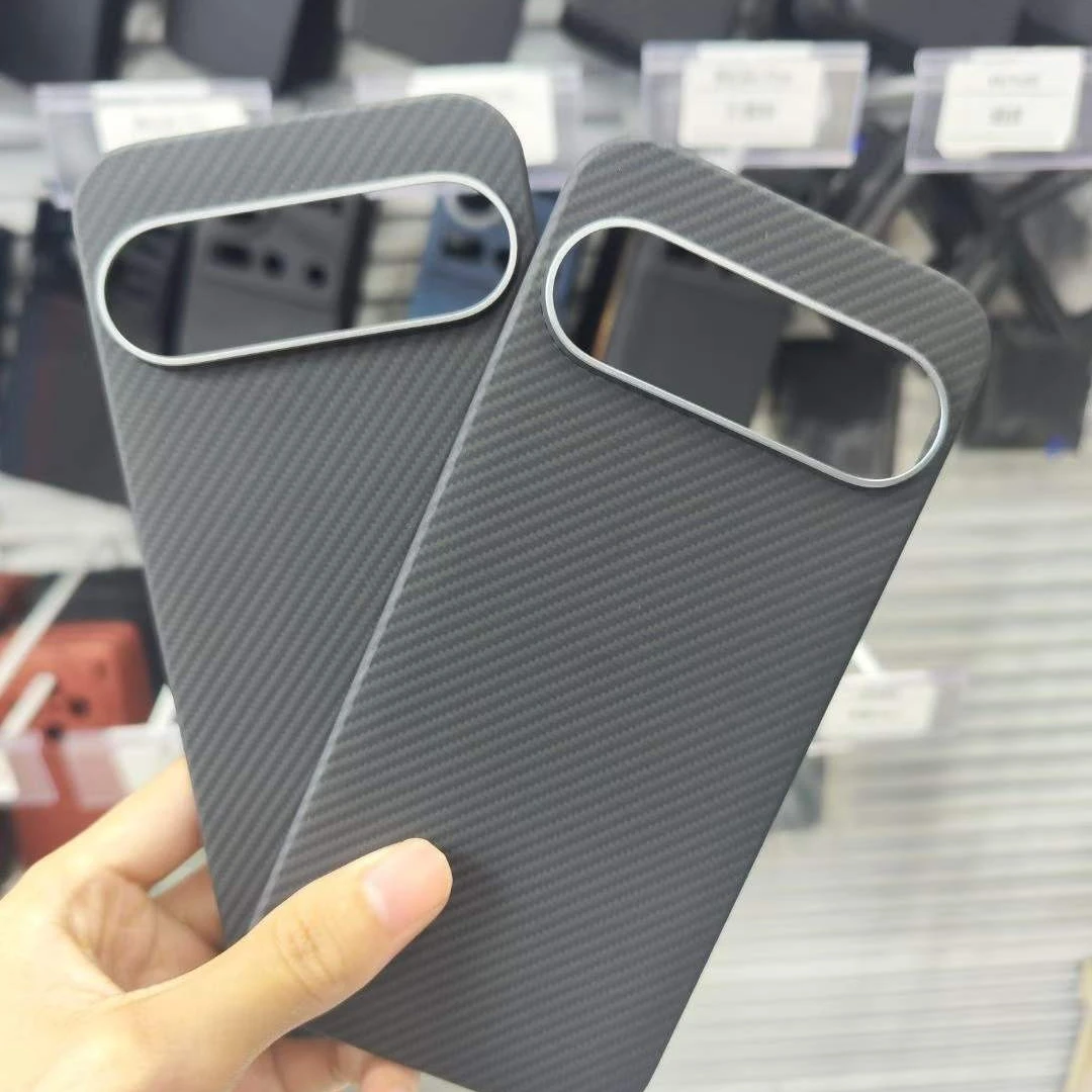 

Carbon Fiber Magsafe Case for Google Pixel 9 Pro / 9 Pro XL / 9 Cases Magnetic 600D Metal Ring Ultra-thin Aramid Fiber Cover